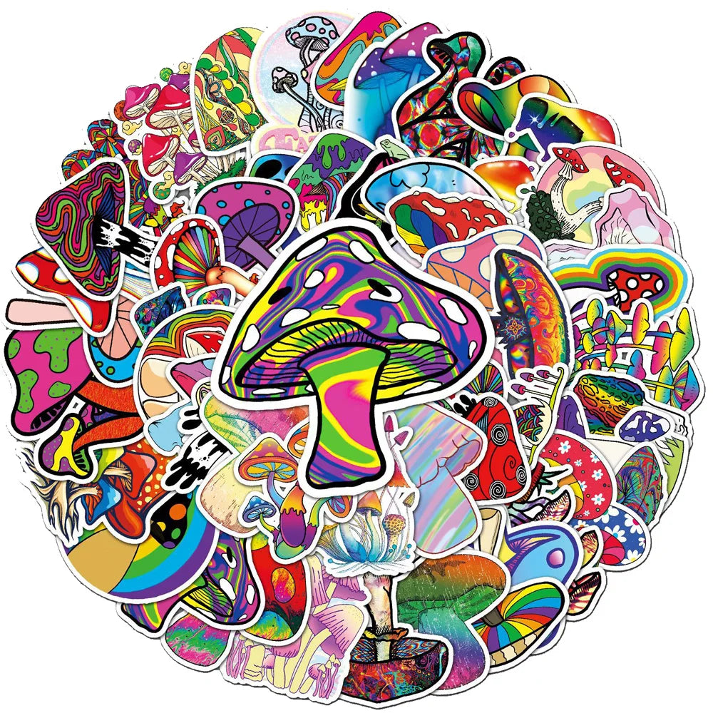 Psychedelic Hippie Trippy Stickers